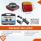 12v Wireless Led Rear Tail Lights Battery Operated Magnetic Tow Towing Trailer