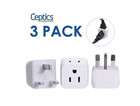 Ceptics Uk  Hong Kong  Ireland  Dubai  Ghana Travel Adapter Plug Type G  3 Pack