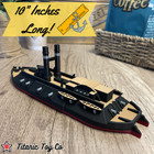 Uss Cairo Ironclad Model Ship - 10-inch Civil War Replica - Union Navy Warship