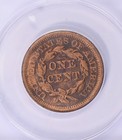 1848 Braided Hair Cent Anacs Vf-35 Details