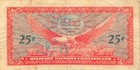 Usa   Mpc  25  Cents  1964  Series  641  Plate   76  Circulated Banknote