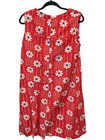 Tank Summer Dress Wide Strap Handmade Vintage Floral Shift Summer Pullover Large