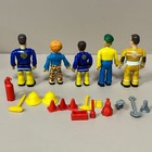 Lot 5pcs Fireman Sam Ellie Norman Charlie Sam Action Figure Moveable Toy 2 5   