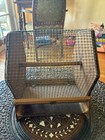 Vtg Wooden Raffle Drum Metal Rustic Party Bingo Church Home Made