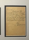Thomas Edison Signed Auto Autograph Lab Note Grad Loa - Formerly Bas   Psa dna