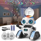 Robot Toys For Kids 4-12  Rc Robot W projector Night Light  Gesture
