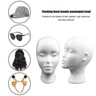 Female Styrofoam Mannequin Head Foam Wig Hair Glasses Display Model
