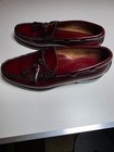Vtg Gh Bass   Co Weejuns Tassel Burgundy Leather Men s Preppy Loafers Sz 8 5