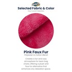 Ultimate Sack 5 Foot Foam Filled Washable Fur Covered Bean Bag Chair  Pink