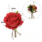 Red Rose Chest Flower Wedding Men s Brooch Outdoor Welcome Decoration
