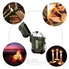 Waterproof Electric Lighter Dual Arc Plasma Flameless Windproof Usb Rechargeable