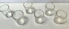Rare Vintage 1930s Matched Set Of 6 Prism Glass Snuff Tobacco Glasses 6 Oz