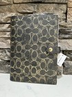 Coach Black Leather Planner  preppy  luxury  planner