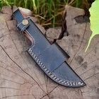 Handmade 5   fixed Blade Black Leather Knife Sheath   Knife Holster vertical Knife