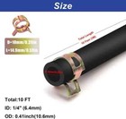1 4 Inch Id Fuel Line Hose 10ft   20 Hose Clamps For Small Gas Engines-free Ship