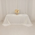 Ivory 90x132  Rectangle Lamour Satin Tablecloth Wedding Party Home Banquet