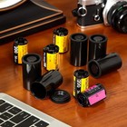35mm Plastic Film Canisters Black 20pcs Empty Storage Containers