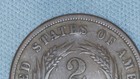 1864 Large Motto Two Cent Piece - Au Cracked Or Die Planchet Beautiful Find     
