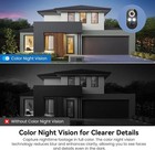 2 Pack Wireless Security Camera System Smart Night Vision Outdoor Wifi Cameras