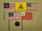 Annin Historical Colonial Series  1 Desk Flag Set 5 Flags 4x6 Usa Made