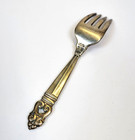 Vtg International Sterling Royal Danish Silver Baby Fork Usa Ornate Handle 4 25 