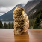 Hansa Realistic Medium Owl Stuffed Animal Plush Brown Beige White 14-24 In