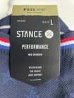 New Stance Designer Mens Sport Active Performance Low Tab Socks Size L 9-13 Blue