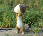 Power Squirrel Statue Garden Sculpture Tabletop Figurine Home Decor Gifts