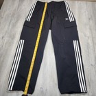 Adidas Originals 3 Stripe Cargo Pants Black Mens Size M New Hr3364