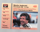 Mario Andretti Signed 1992 C-a-c Trading Card Indy Racing  48 Cleveland