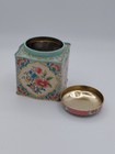 Vintage Floral Tin By Daher Long Island  N y  Made In England With Removable Lid