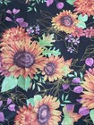 Bouffant Style Surgical Scrub Hat Cap Fun Sunflowers Fall Flowers