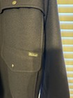 Woolrich Rugged Outdoorwear Navy Wool Lined Snap Mid-length Coat L 44 