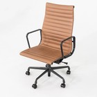 2019 Herman Miller Eames Aluminum Executive Desk Chair Brown Leather Upholstery