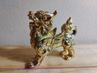 Vintage Chinese Brass Kylin Foo Dog 3  X 2 5  9 Oz 