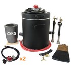 25 Kg Large Gas Metal Melting Furnace Dual Propane Smelting Furnace Deluxe Kit