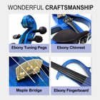 Electric Viola 16 Inch Blue Suitable Beginners Silent Practice Viola Solid Wood