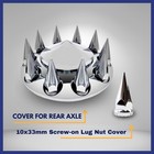 Front Axle Covers With Pointed Center Caps   Spike Nut Covers