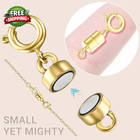 Strong Magnetic Necklace Clasps And Closures gold And Silver Plated Jewelry
