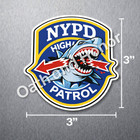 Nypd Highway Patrol Shark Novelty Magnet Approx 3    X 3   