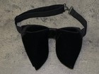 Handmade Oversized Black Velvet Bow Tie Vintage Style 70 s Wedding Prom