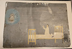 1912 Collectible Retablo Ex-voto Tin Mexican  -10  X 14 