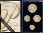 1997-w Platinum American Eagle 4 Coin Proof Set With Box And Coa