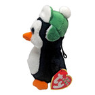 Ty  Baby Beanies Toboggan Penguin 2011 Green Hat 4 Inch Holiday Winter Tags New
