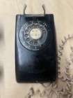 Vintage Stromberg-carlson Model 1553-we Black Rotary Wall Telephone