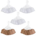 500pcs Price Tags With String  White Strung 1 75 X 1 1 Inch  Brown 