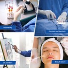 Jmu Disposable Lab Jackets Sms Medical Hip Length Coats 3 Pockets W  Knit Cuffs