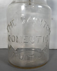 Rare The Canton Comestic Fruit Jar - Clear Quart Canning Jar With Correct Lid