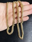 Men   s Solid 14k Yellow Gold 6mm Miami Cuban Link Chain 24  Necklace