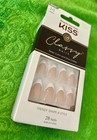 Kiss Classy French Medium Almond Press-on Nails Nude White Glue Included Cs04